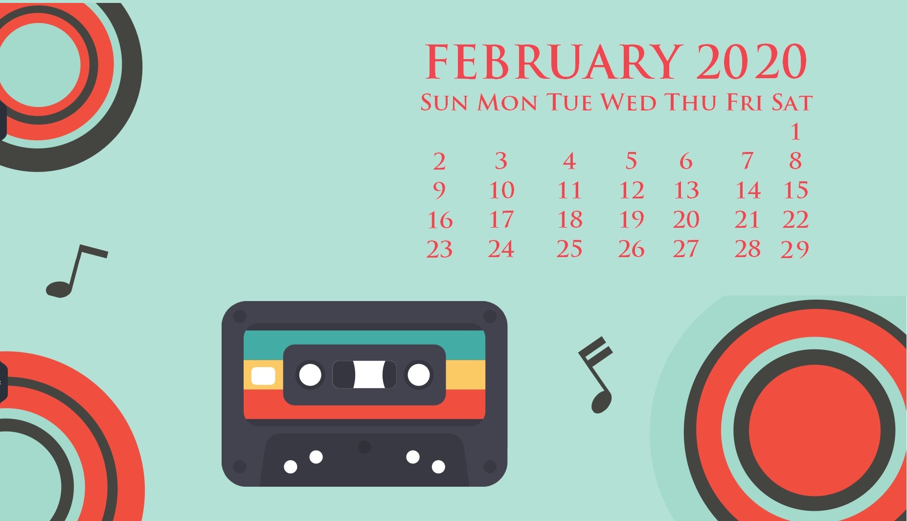 February 2020 Screensaver Wallpaper - February Desktop Wallpaper 2020 - HD Wallpaper 