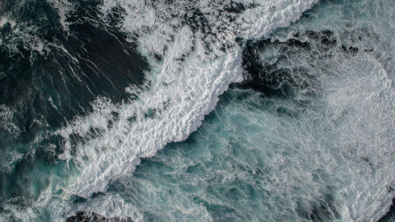 Ocean Birds Eye View - HD Wallpaper 