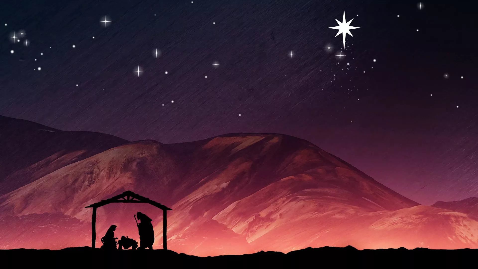 Christian Christmas Wallpaper Theme - Nativity Background - HD Wallpaper 