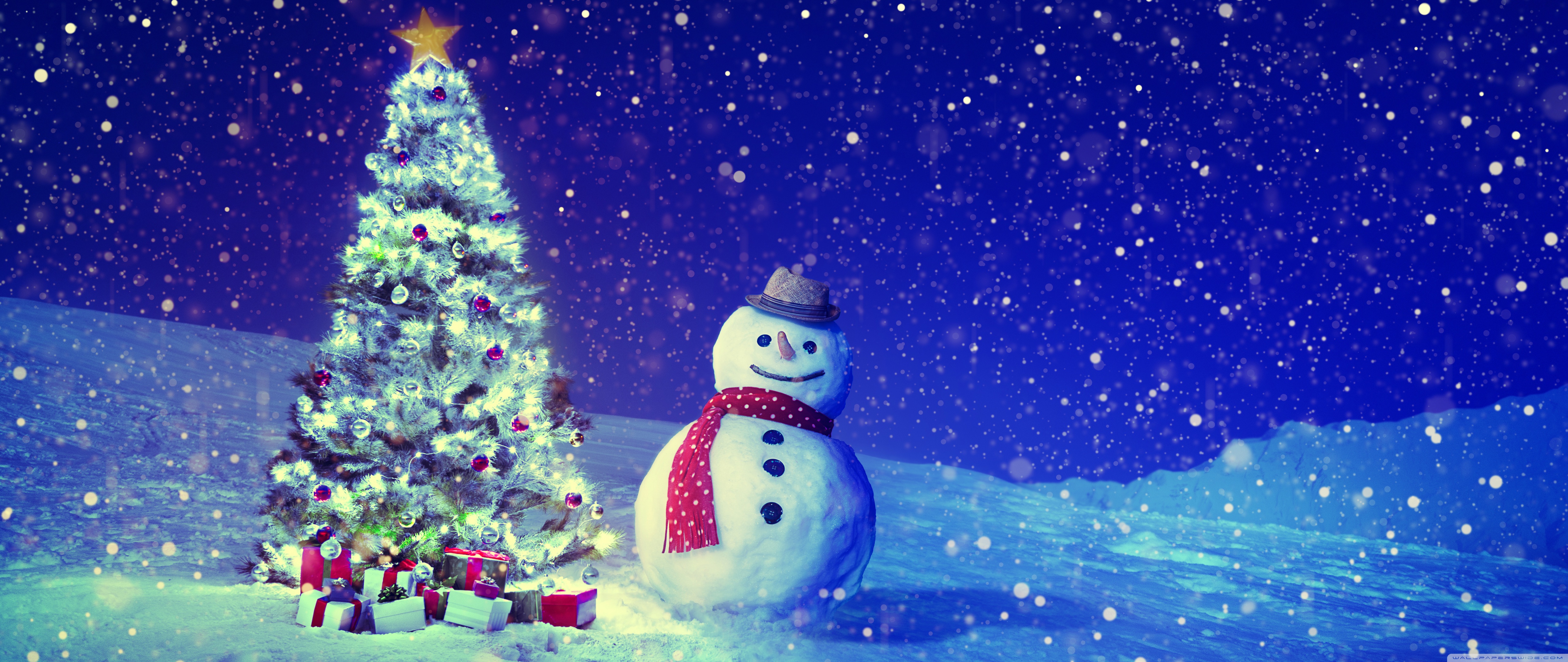 2560 X 1080 Christmas - HD Wallpaper 