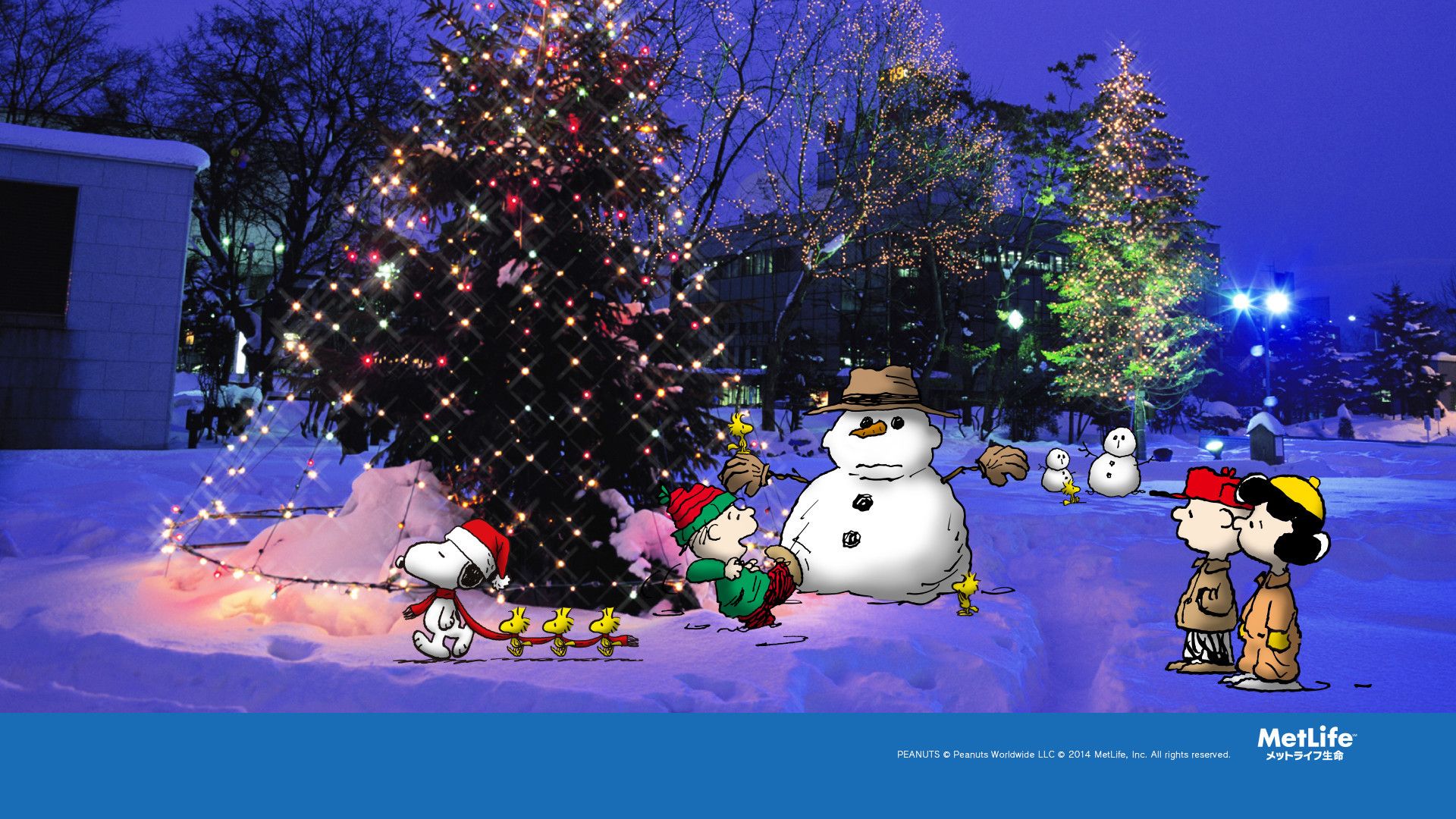 Snoopy Christmas Wallpaper Hd - HD Wallpaper 