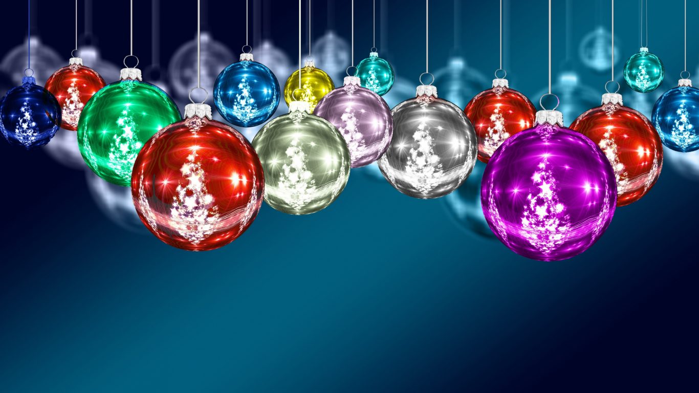 Christmas Balls Wallpaper Hd - HD Wallpaper 
