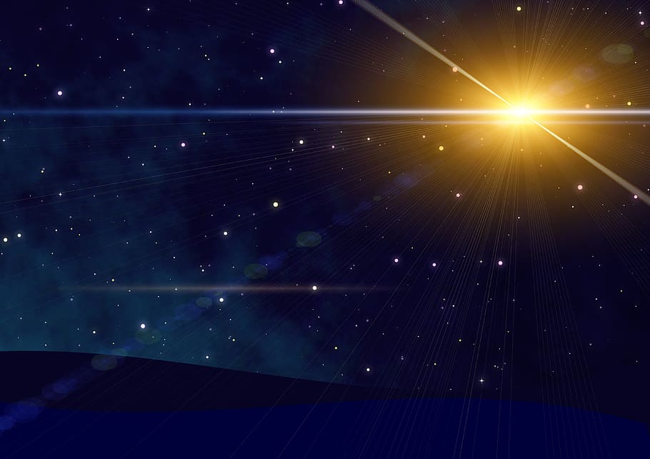 Sun, Stars Wallpaper, Christmas, Star, Happy Holidays, - Came Upon A Midnight Clear - HD Wallpaper 