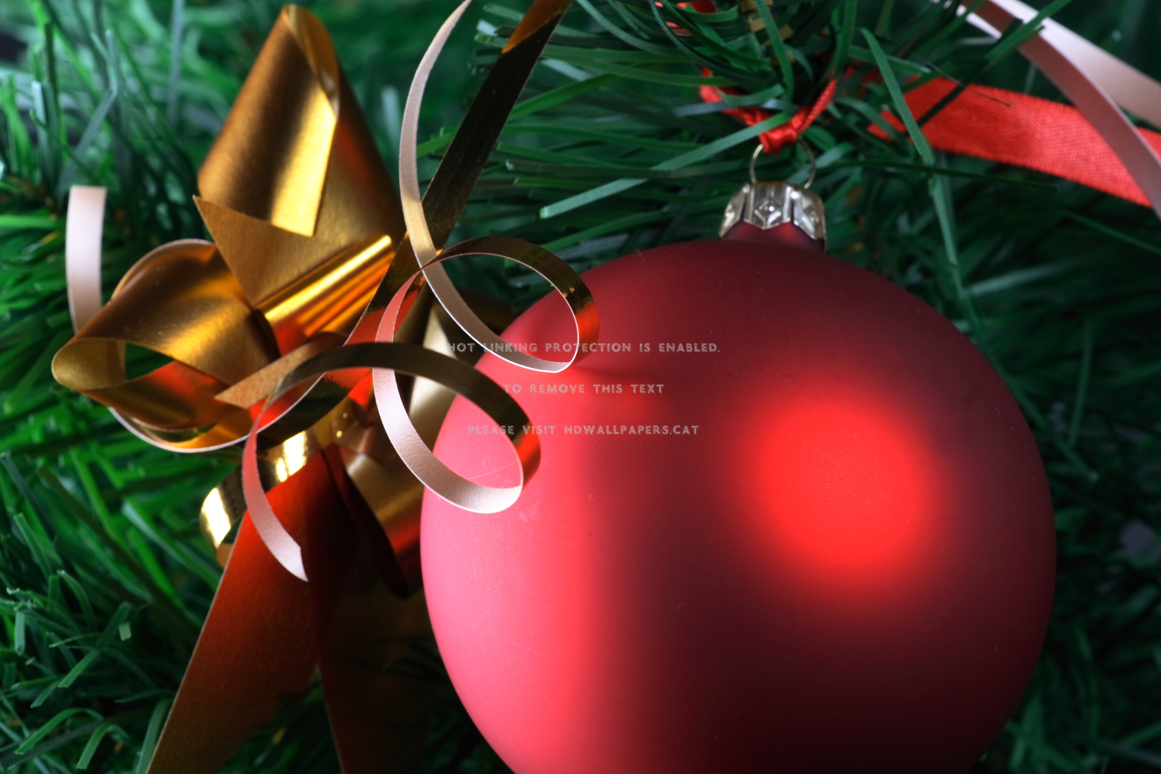 It S Christmas Time Again Red Ball Ribbon - Christmas Ornament - HD Wallpaper 