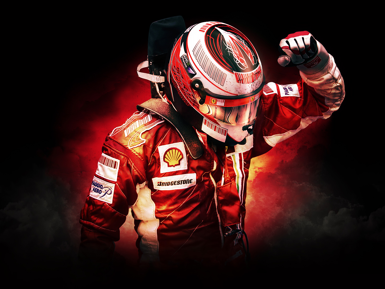 F1 Racer - Kimi Raikkonen Ferrari - HD Wallpaper 