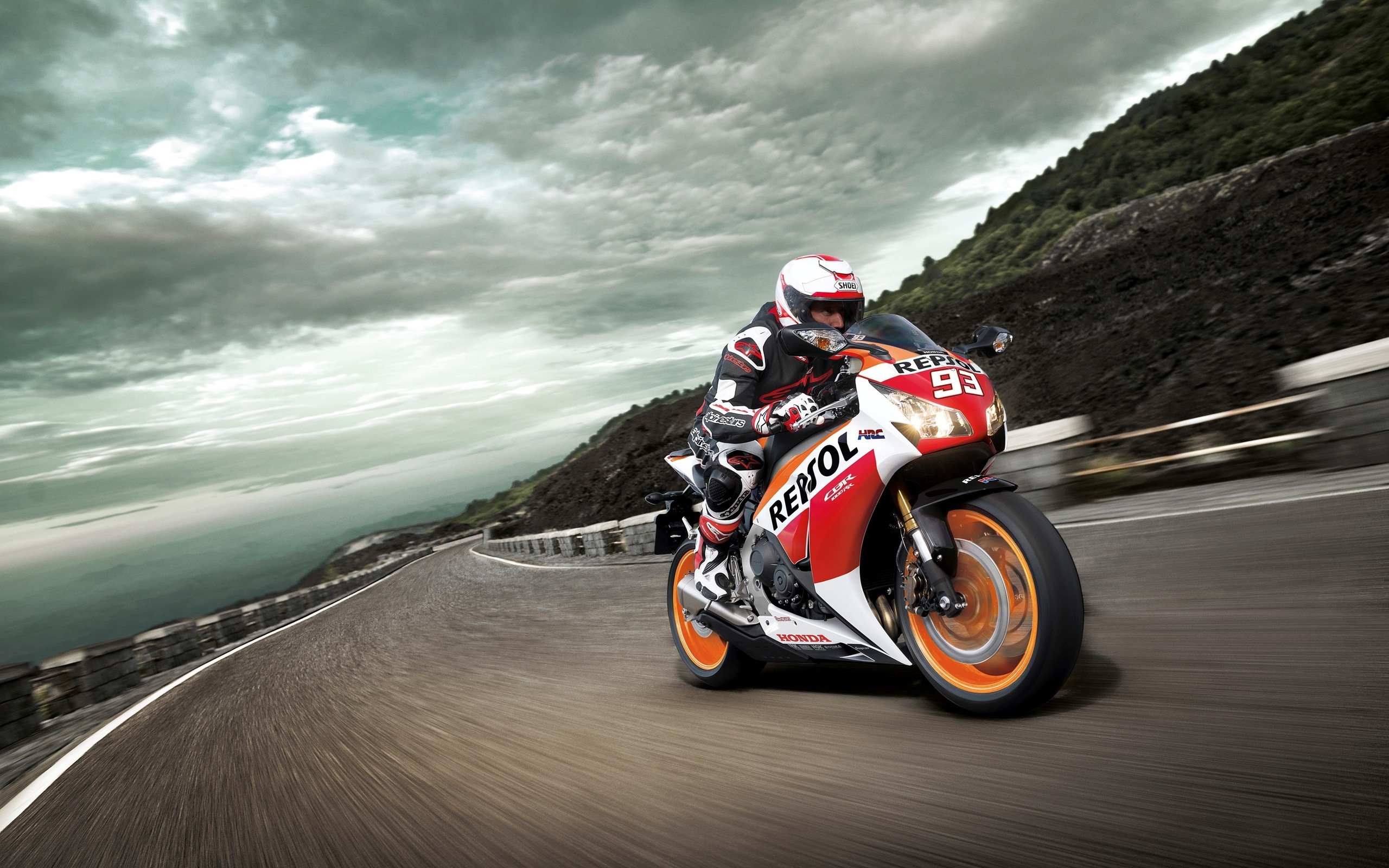Wallpaper Honda Cbr1000rr Motorcycle, Speed, Race - HD Wallpaper 
