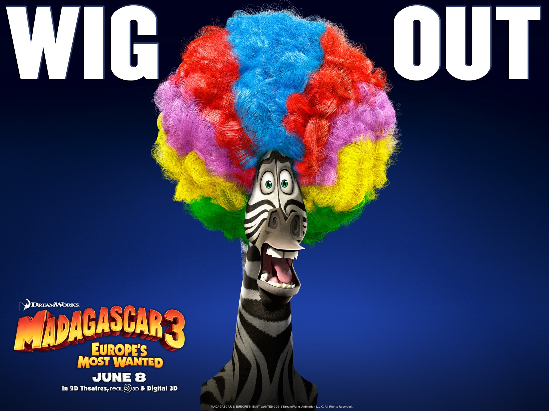 Afromarty Madagascar 3 Europes Most Wanted Movies Wallpaper - Madagascar 3 Europes Most Wanted Wig - HD Wallpaper 