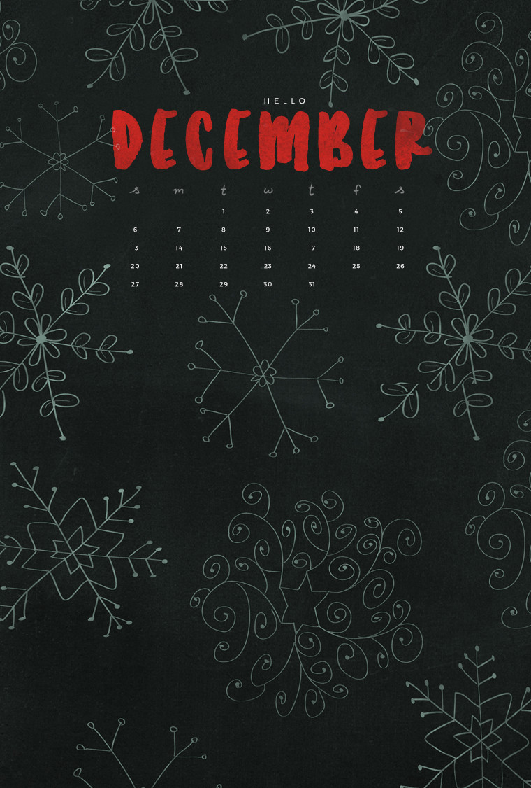 December Calendar 2017 Iphone - HD Wallpaper 