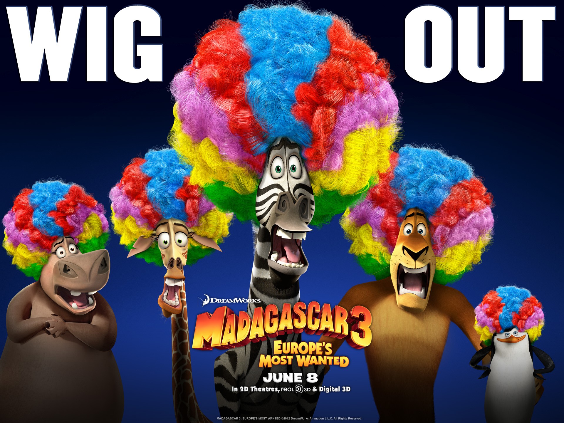 Afrogroup Madagascar 3 Europes Most Wanted Movies Wallpaper - Madagascar 3  Europe's Most Wanted Scream - 1920x1440 Wallpaper 
