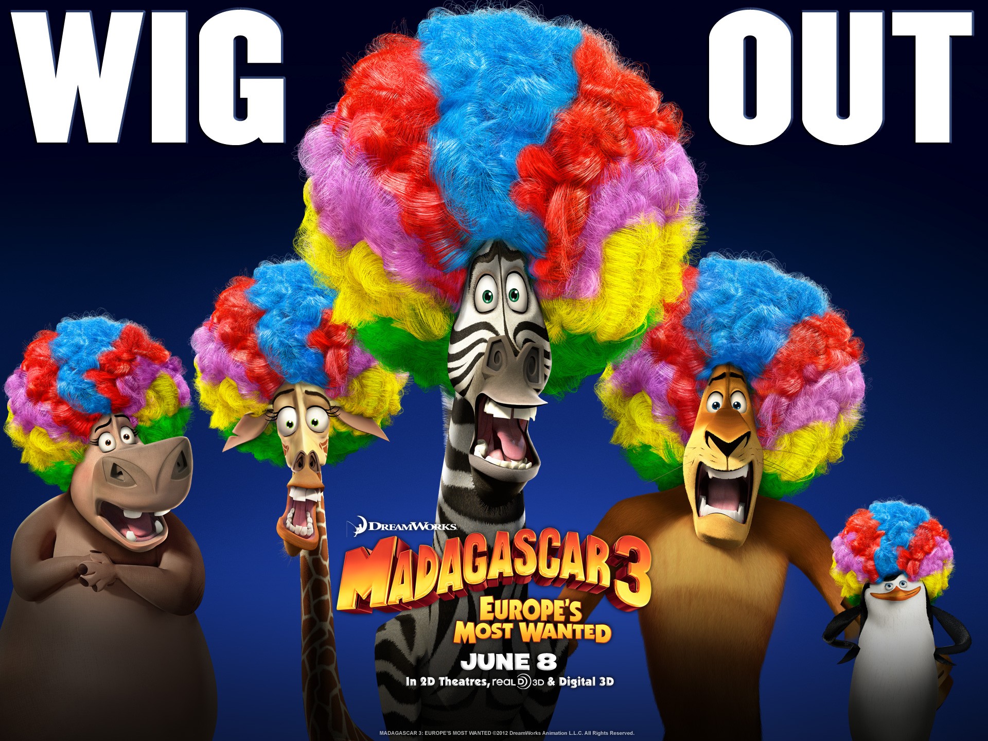 Afrogroup Madagascar 3 Europes Most Wanted Movies Wallpaper - Madagascar 3 Europe's Most Wanted Scream - HD Wallpaper 