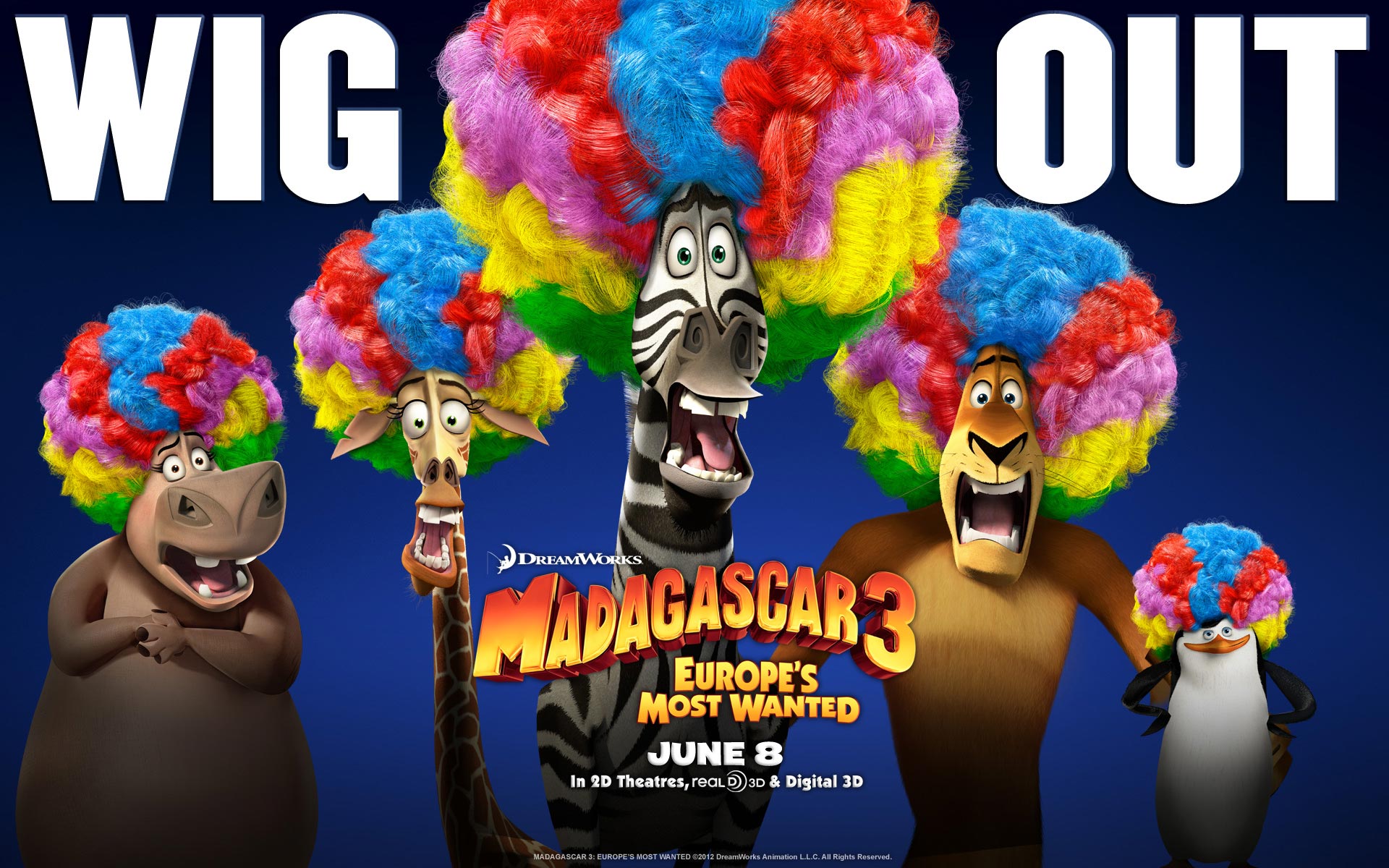 Madagascar 3 - HD Wallpaper 