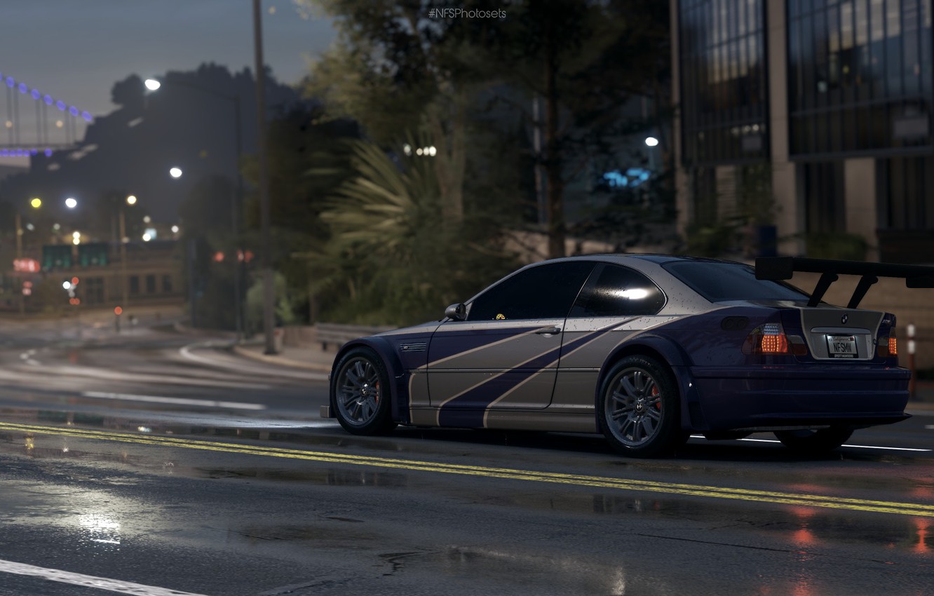 Photo Wallpaper The City, Bmw, Morning, Dawn, City, - Need For Speed - HD Wallpaper 