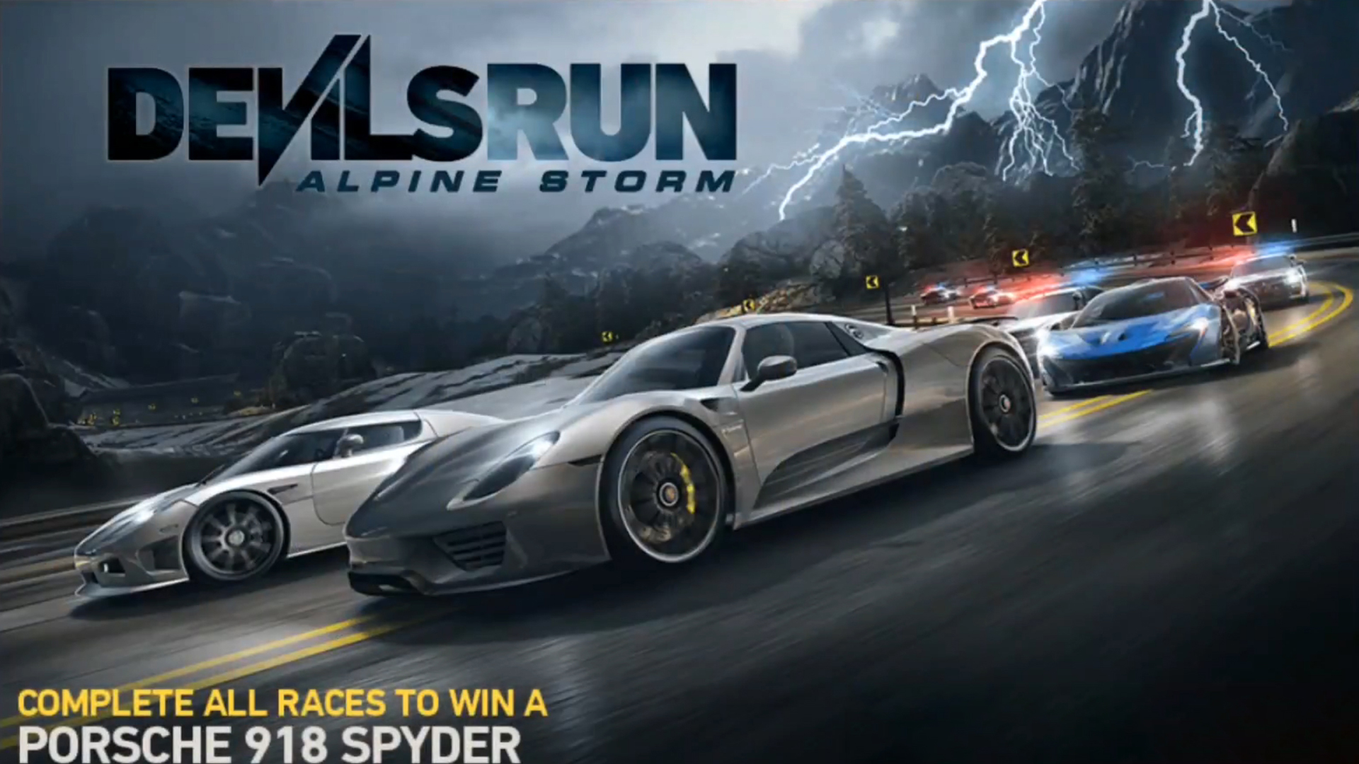 Porsche 918 Spyder Devils Run Alpine Storm Nfs No Limits - Nfs No Limits Porsche 918 Spyder - HD Wallpaper 