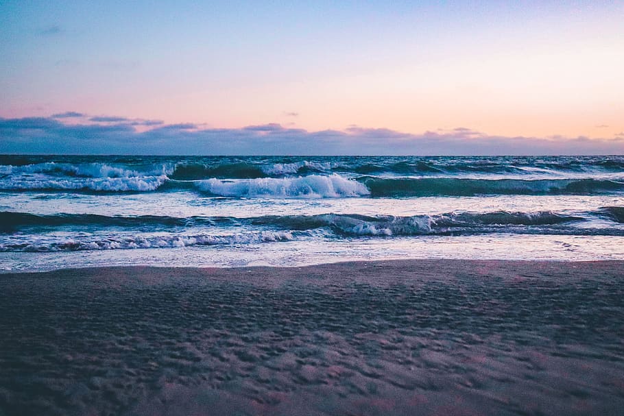Landscape Photography Of Body Of Water, Ocean, Beach, - Los Angeles Beach - HD Wallpaper 