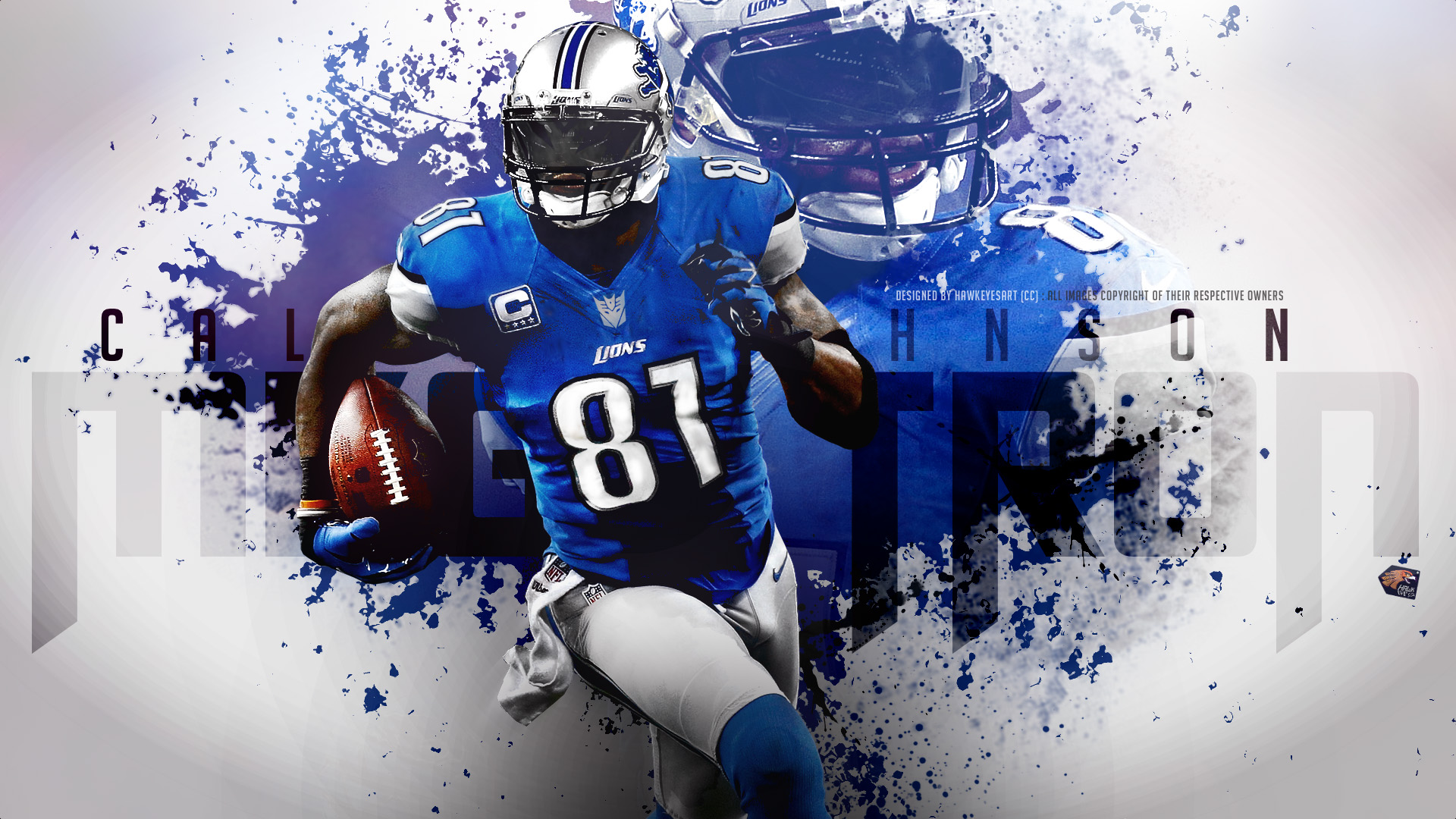 Widescreen Wallpaper Of Detroit Tigers Wide Receiver - Lions Wallpaper Football - HD Wallpaper 