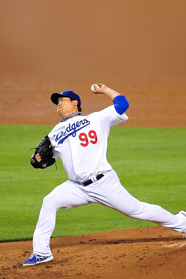 Com Apple Wallpaper Ryu La Dodgers 99 Iphone4 - Los Angeles Dodgers - HD Wallpaper 