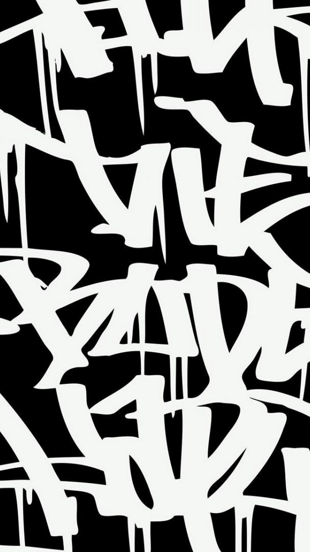 Wallpaper Graffiti Letters Iphone With Image Resolution - Graffiti Wallpaper Black And White - HD Wallpaper 