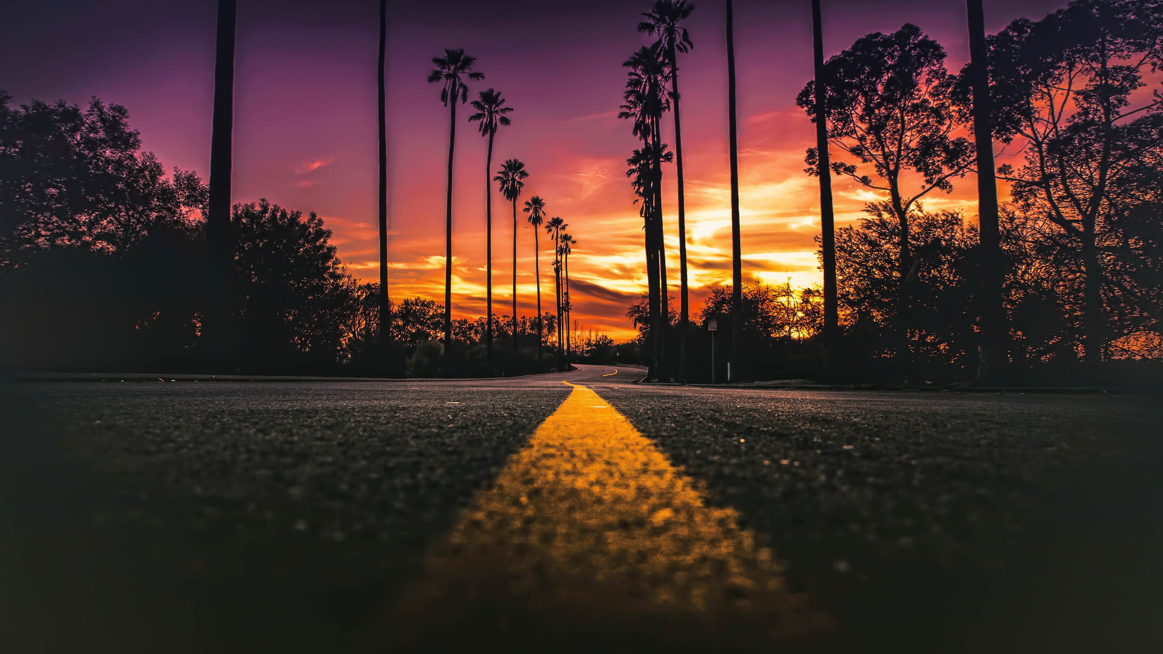 Street Of Los Angeles Wallpaper - California Sunset Hd - HD Wallpaper 