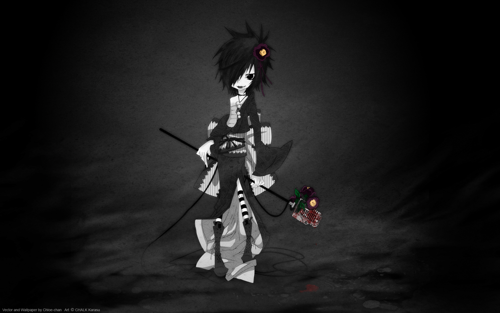 Chalk Karasu Wallpaper 
	style Width - Darkness - HD Wallpaper 