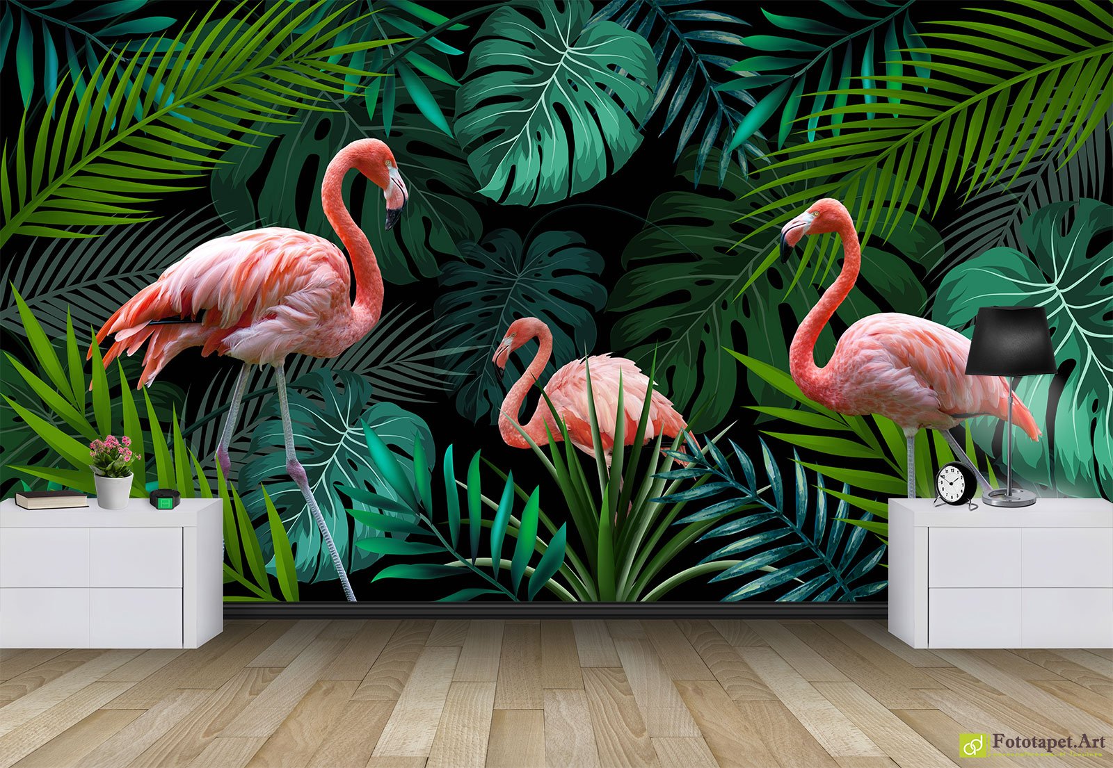 Flamingo Tropical Wallpaper Hd - HD Wallpaper 