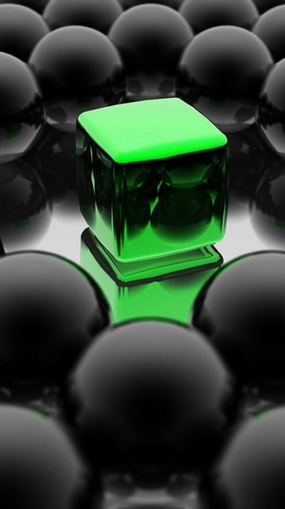 3d Black Cube Wallpaper Iphone Image Num 44