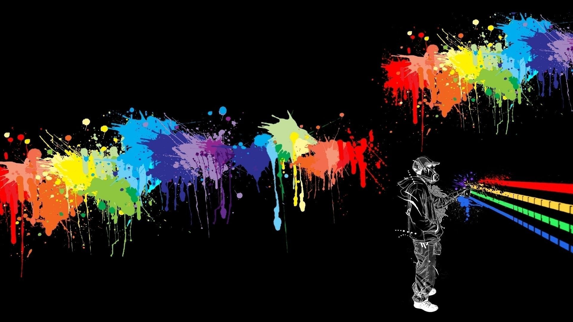 Spray Paint Art Background - HD Wallpaper 