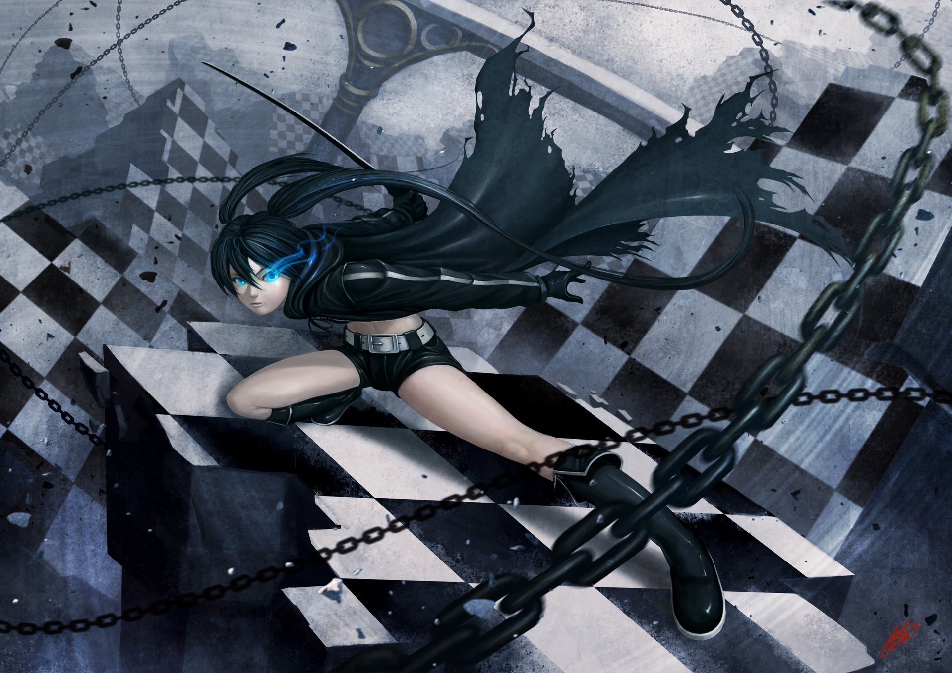 Black Rock Shooter Wallpaper 4k - HD Wallpaper 