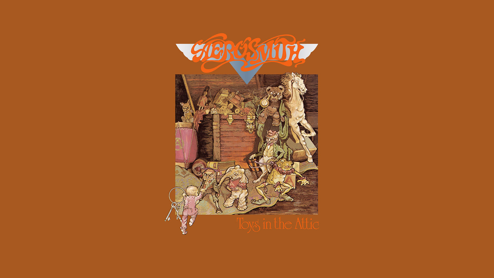 Classic Rock Album Wallpapers 
 Data-src - Aerosmith Toys In The Attic Album Cover - HD Wallpaper 