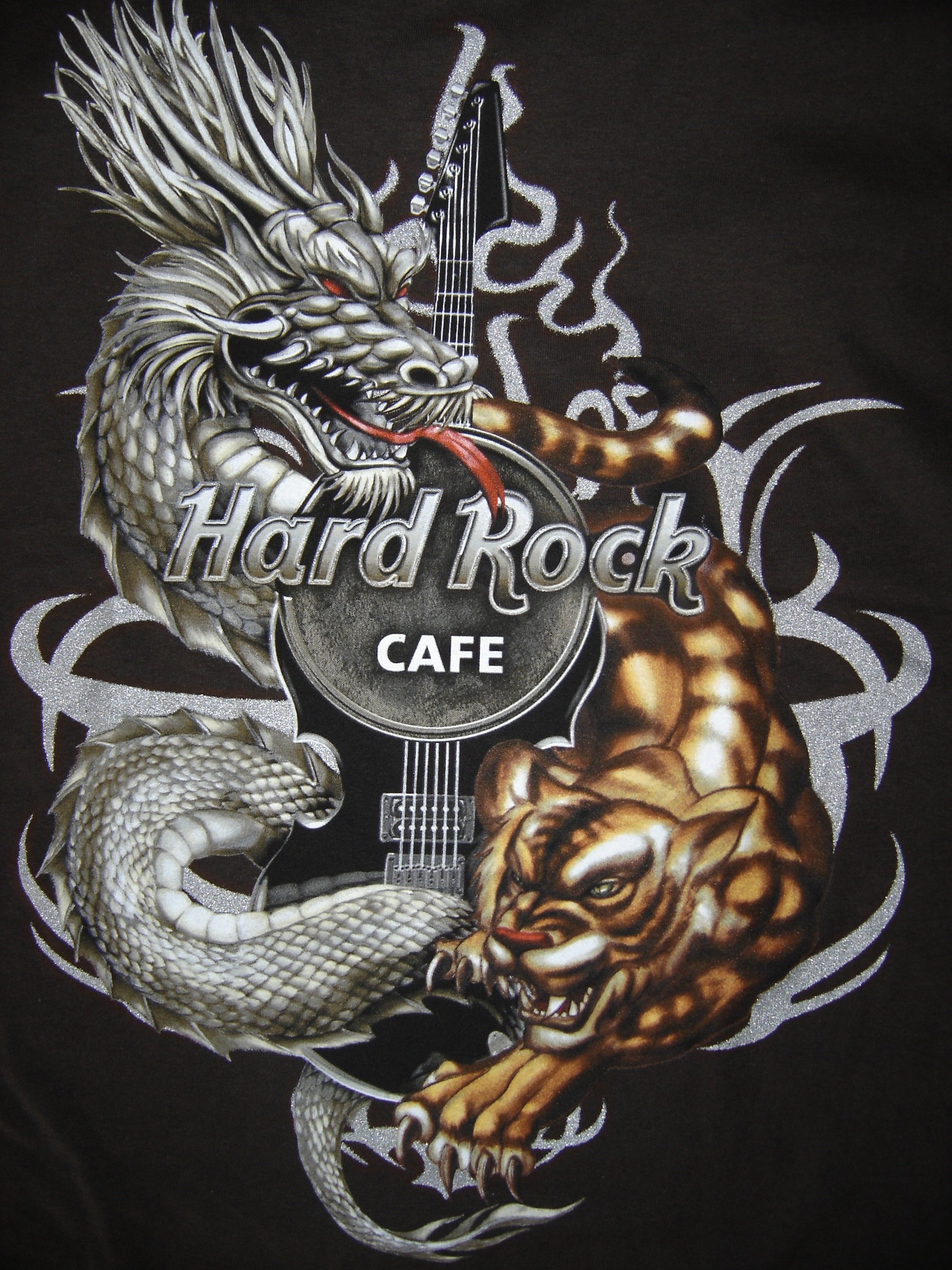 Hard Rock Sign Heavy Metal Poster Music Guitar - Hard Rock Cafe Japan Shirt - HD Wallpaper 