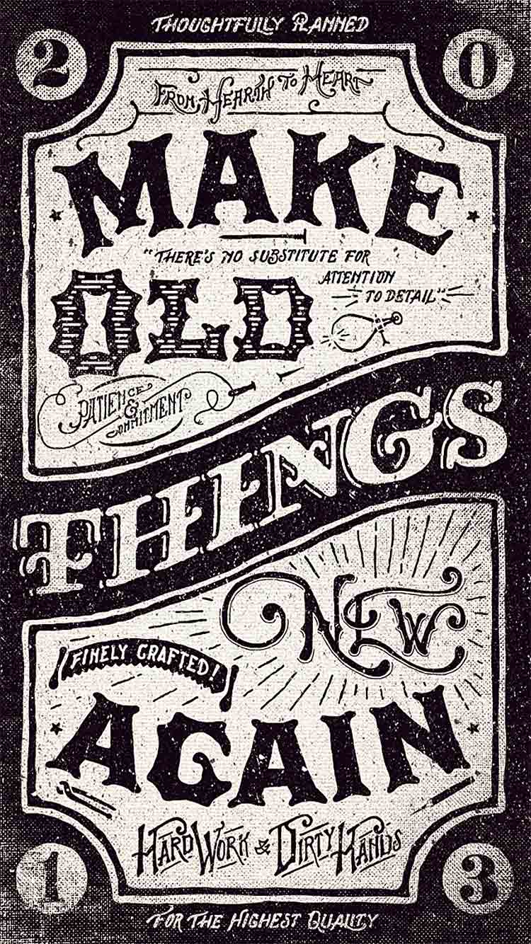 Typography Iphone Wallpaper Pic Hwb19297 - HD Wallpaper 