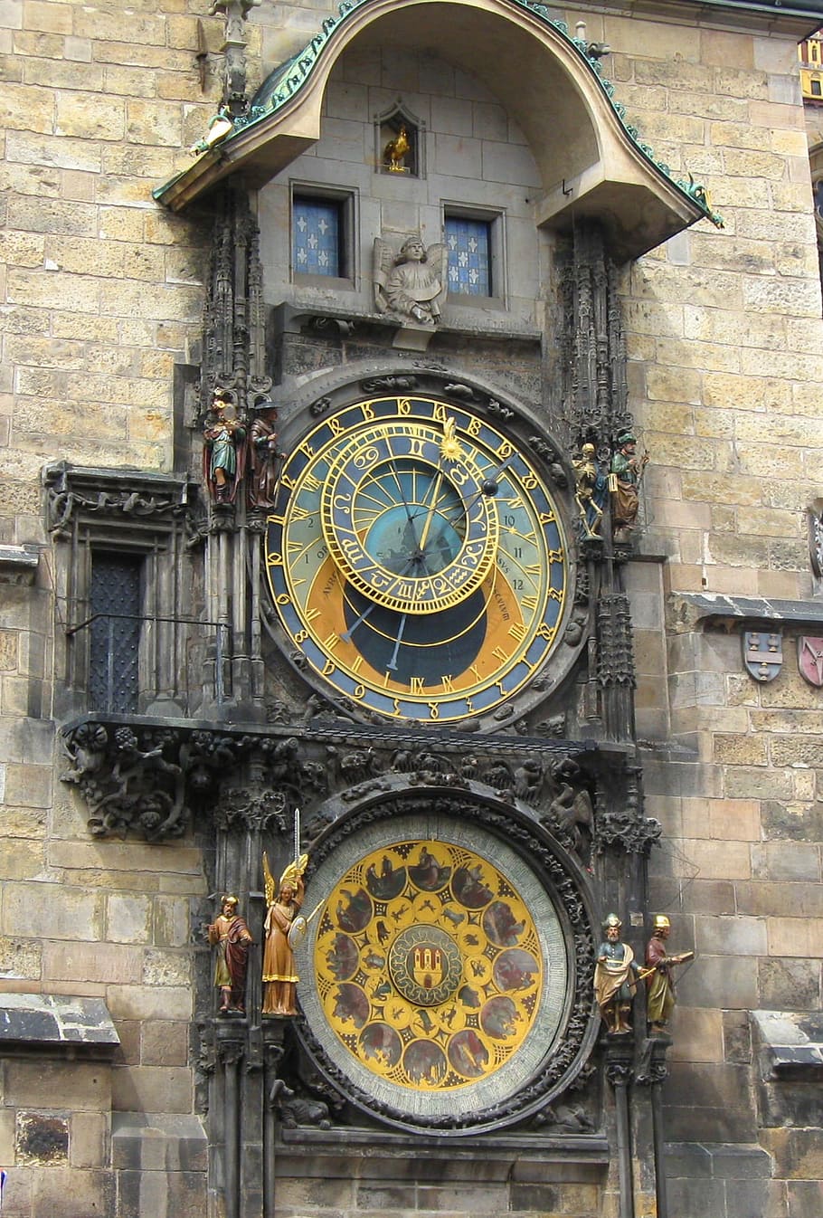 Clock, Prague, Antiquities, Hours, Architecture, Astronomical - Prague Astronomical Clock - HD Wallpaper 