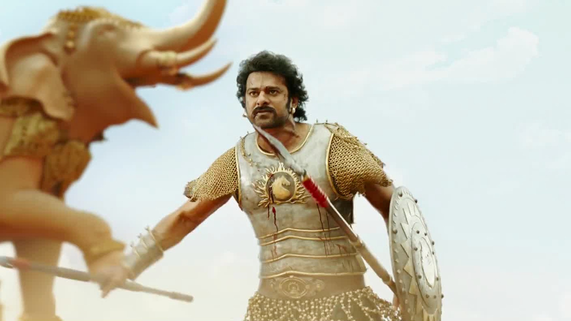 Prabhas Baahubali 2 The Conclusion War Movie Wallpaper - Prabhas Baahubali 2 Pre Release - HD Wallpaper 