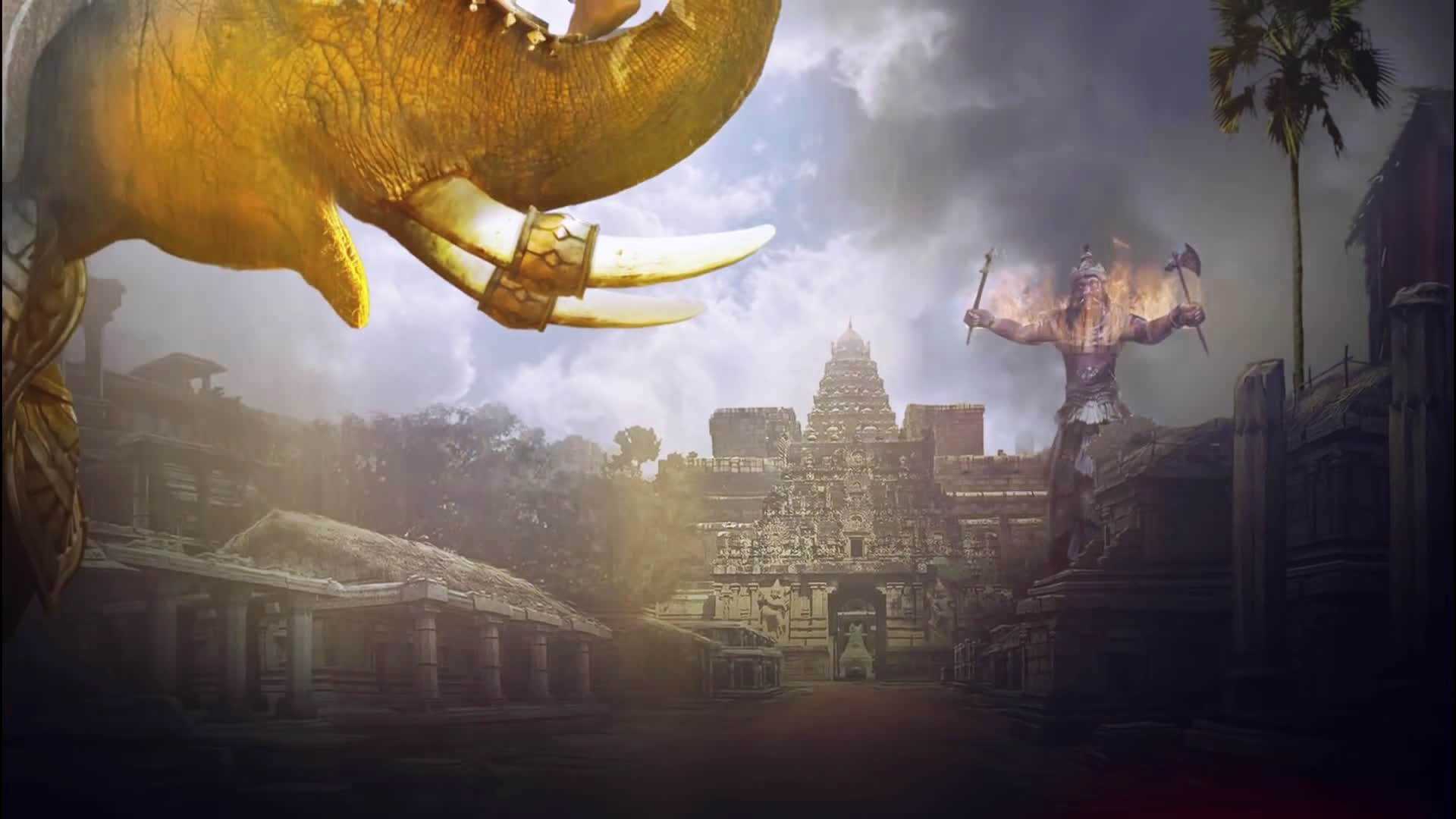 Baahubali 2 The Conclusion Wallpaper - Navratri Shubhechha - HD Wallpaper 