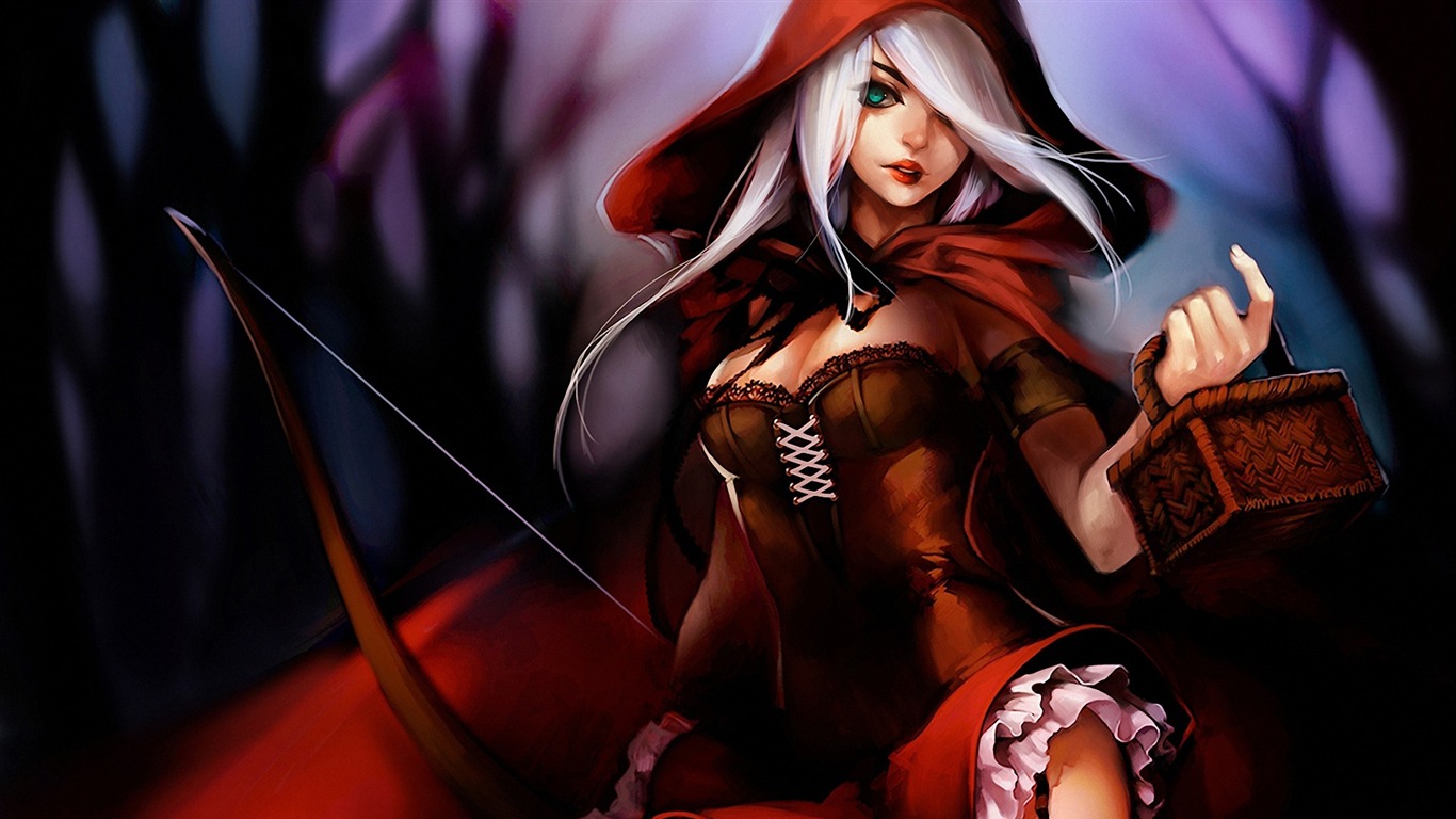 Red Riding Hood Illustration-design Hd Wallpaper2015 - Mobile Legends Ruby Guide - HD Wallpaper 