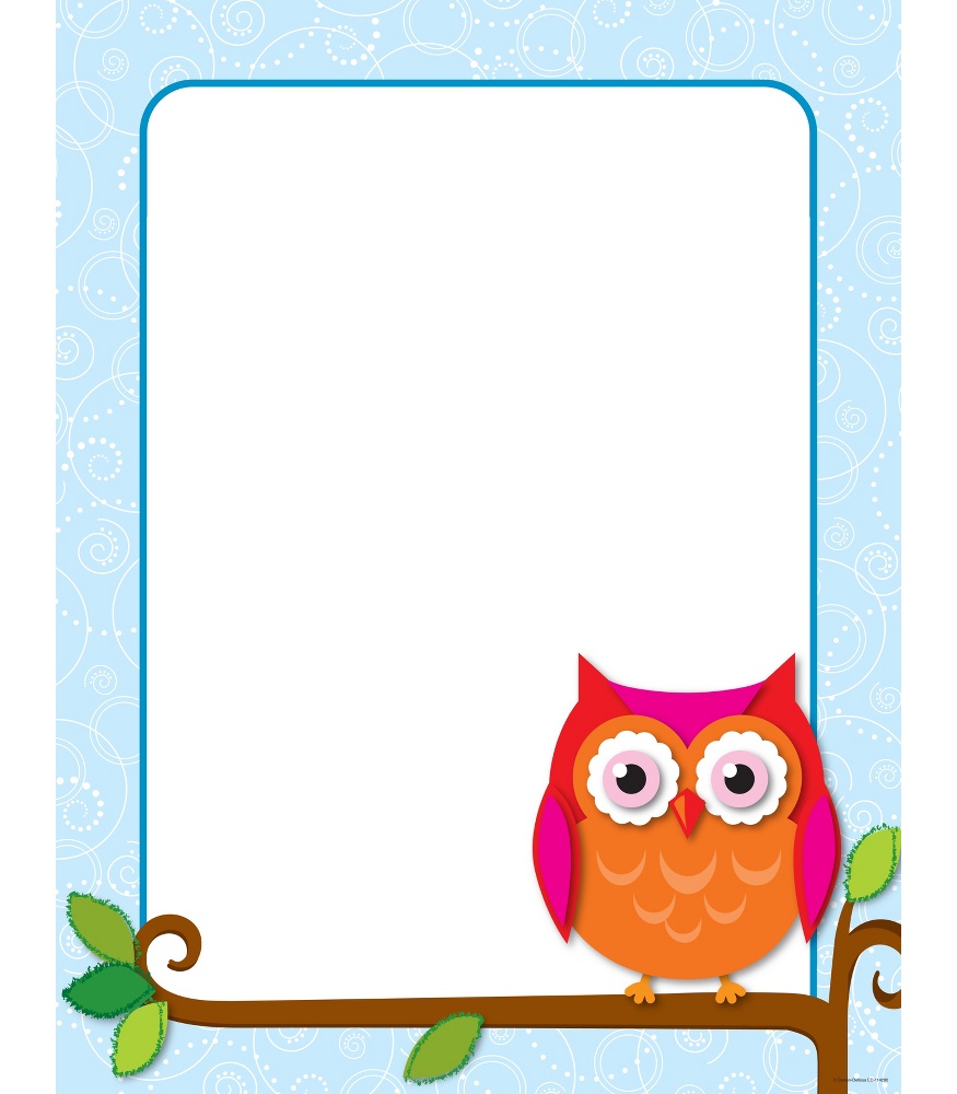 Colorful Owls Behavior Bulletin Board Set - Decorative Owl Border Design - HD Wallpaper 
