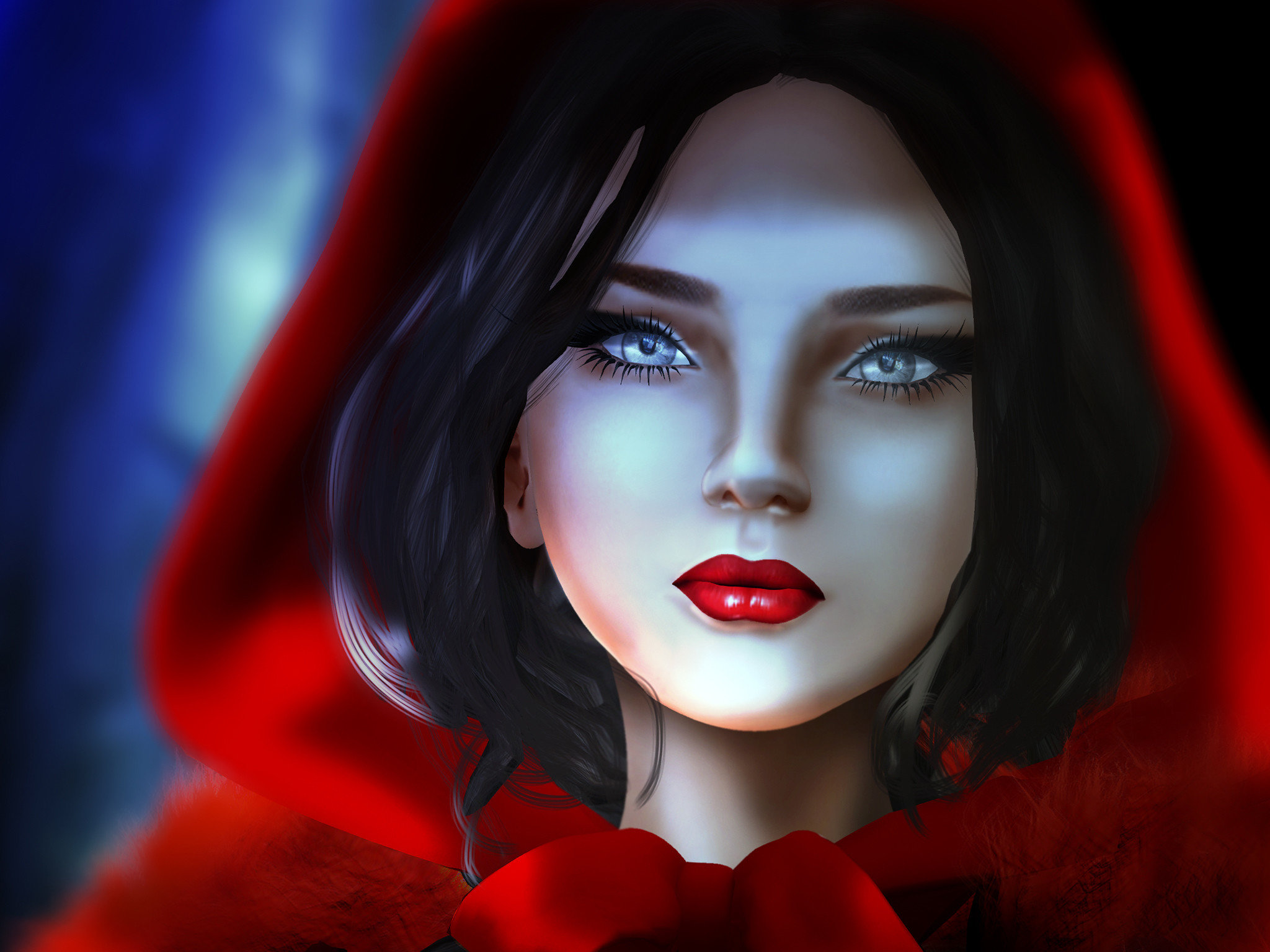 Awesome Red Riding Hood Movie Free Wallpaper Id - Fantacy Wolf And Woman - HD Wallpaper 