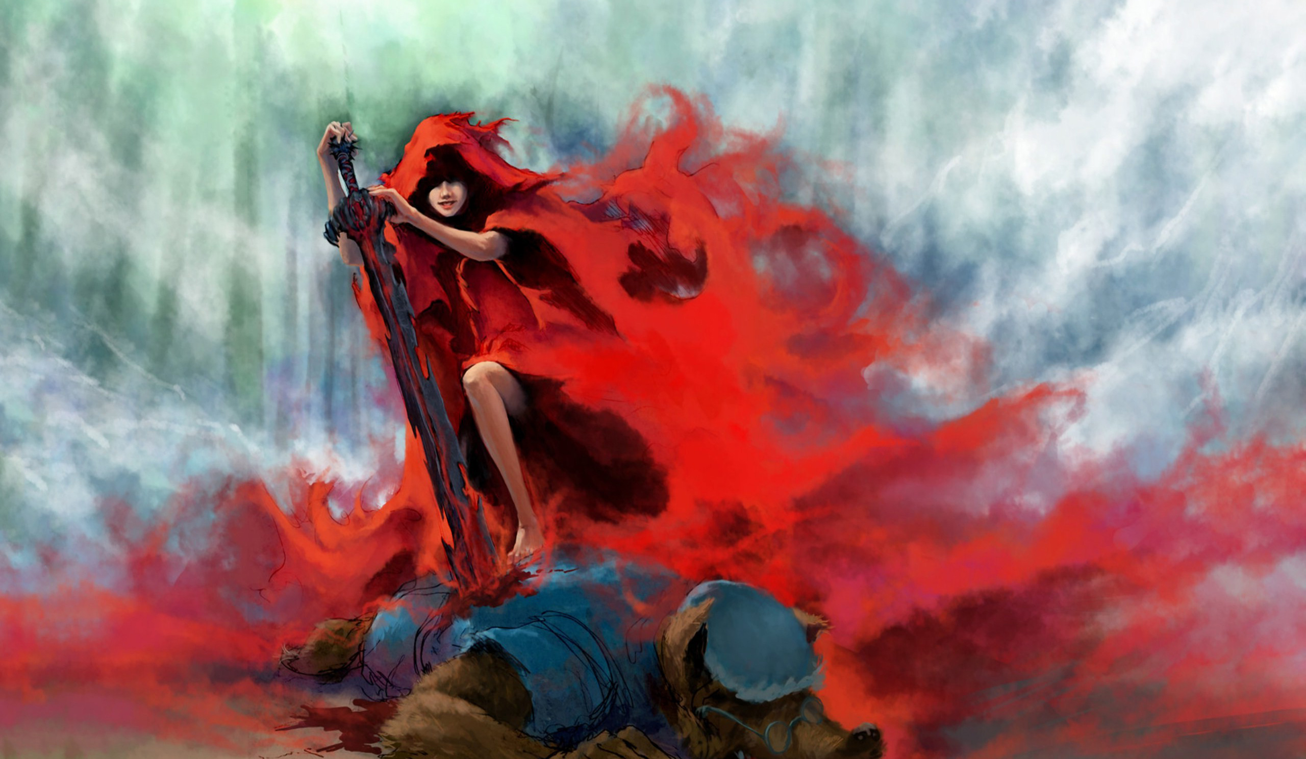 Red Riding Hood Badass - HD Wallpaper 