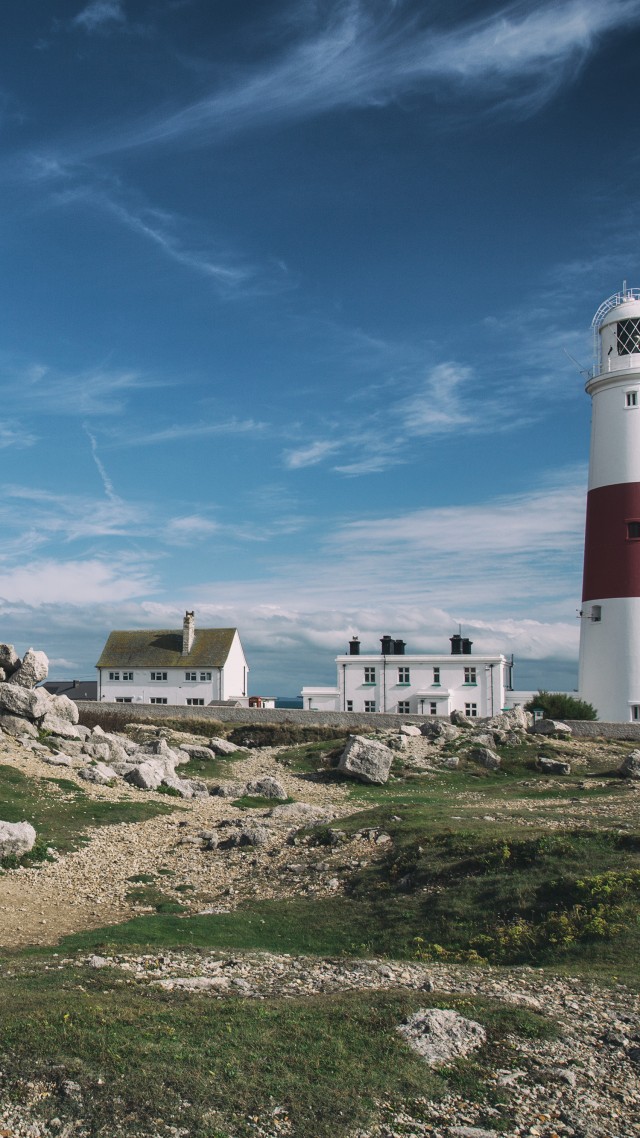 Portland Bill Lighthouse, 4k, 5k Wallpaper, Jurassic - Lighthouse In Portland Bill - HD Wallpaper 