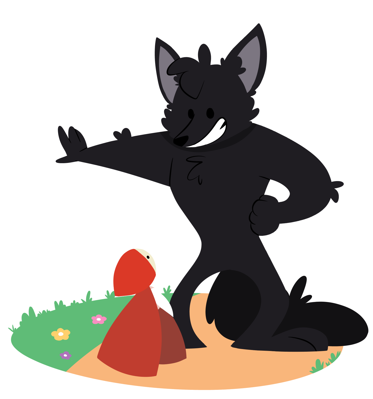 Little Red Riding Hood Wallpaper Clipart - HD Wallpaper 