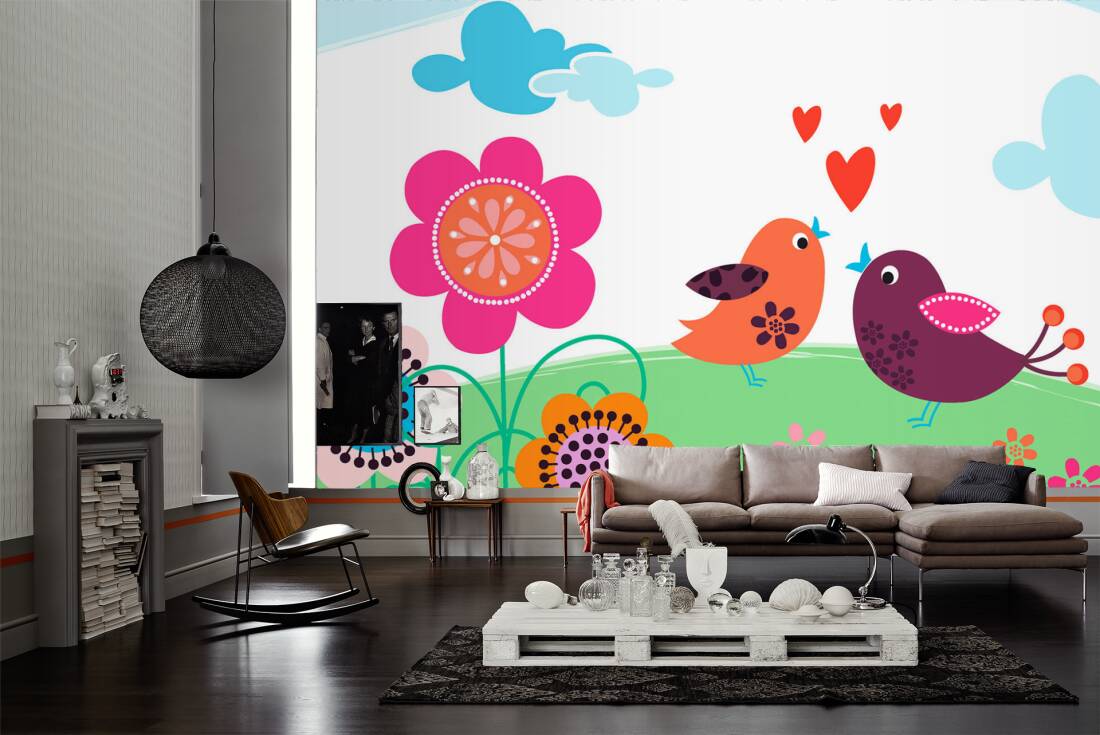 Livingwalls Photo Wallpaper Border Flower Meadow - Wallpaper - HD Wallpaper 