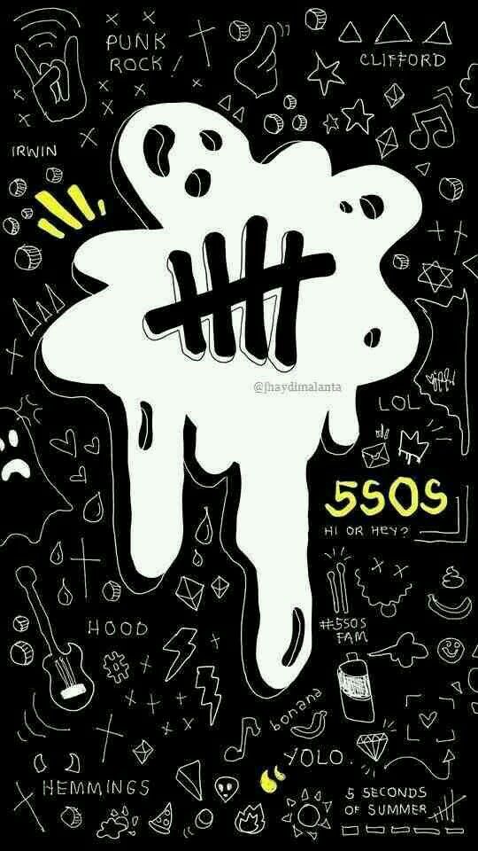 5 Seconds Of Summer Logo Iphone - HD Wallpaper 