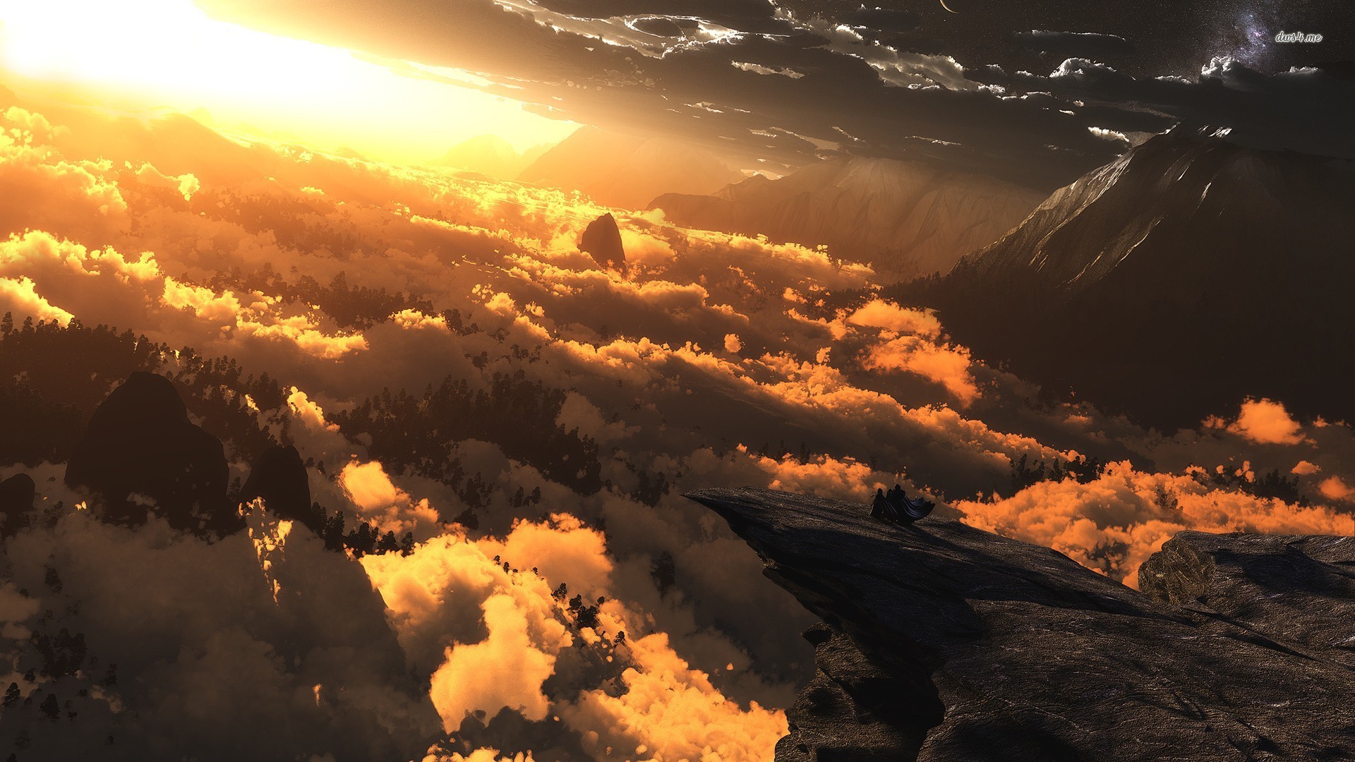 Above The Clouds 4k - HD Wallpaper 