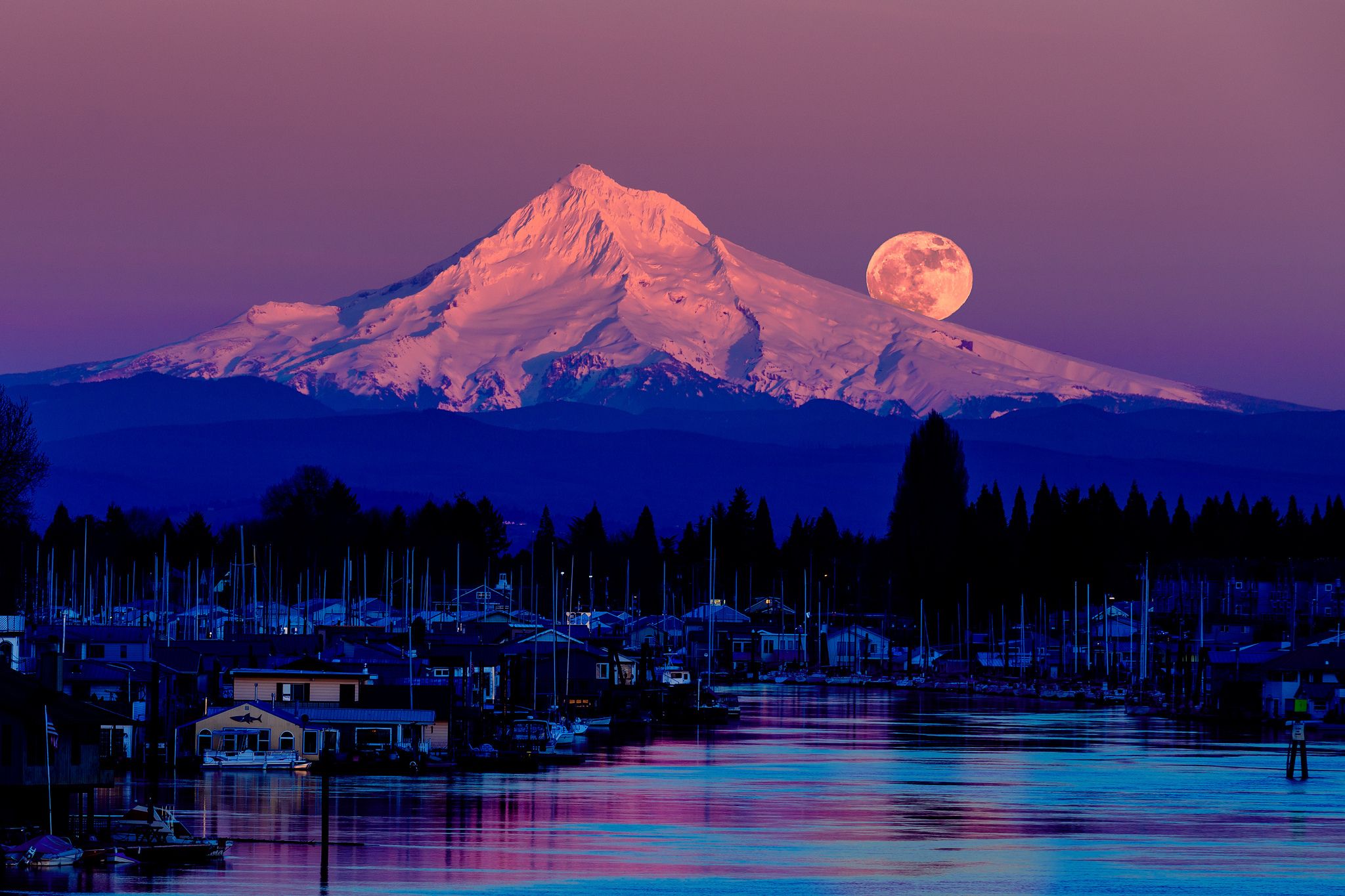Mt Hood Desktop Background - HD Wallpaper 