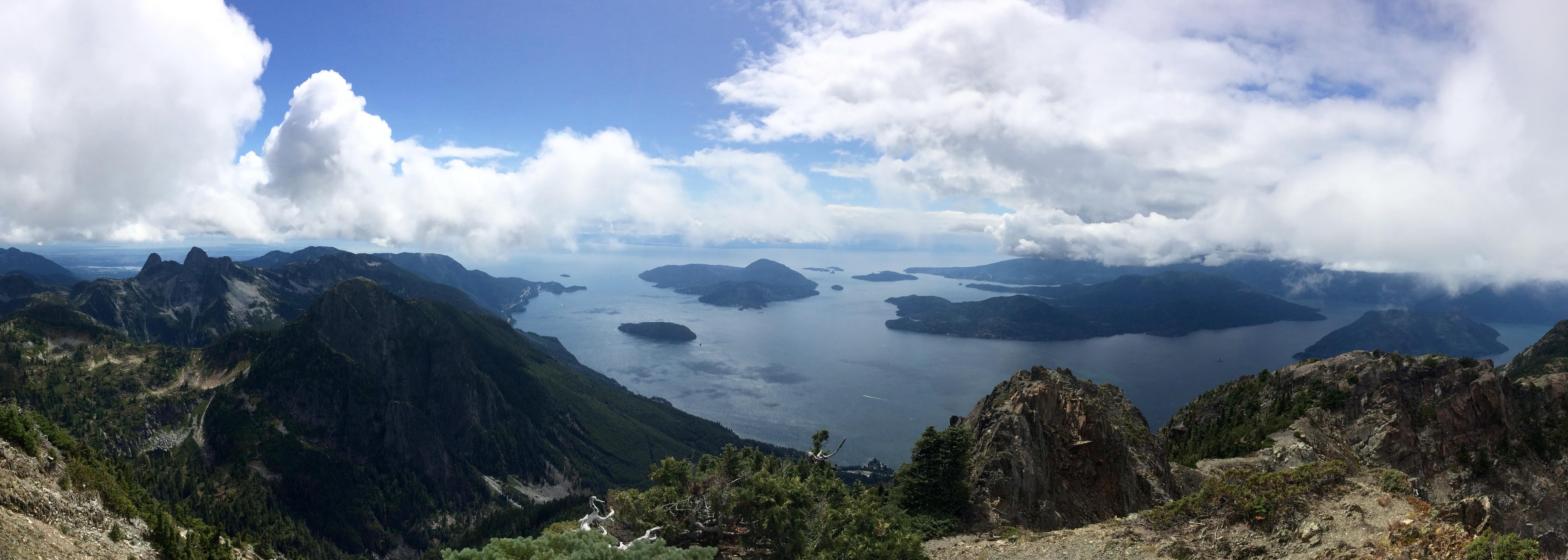 Howe Sound Bc Canada From The Peak Of Mt - HD Wallpaper 