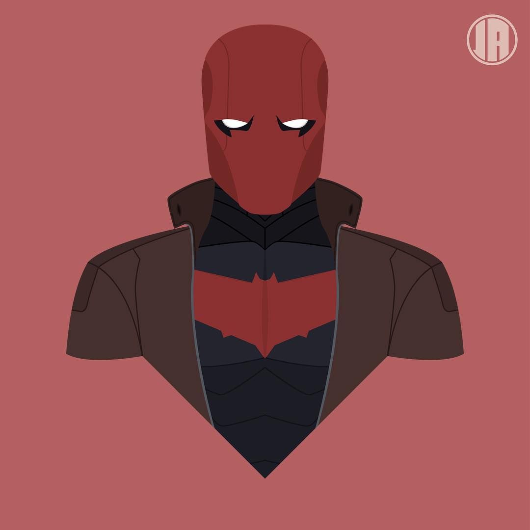 Red Hood Flat Design - HD Wallpaper 