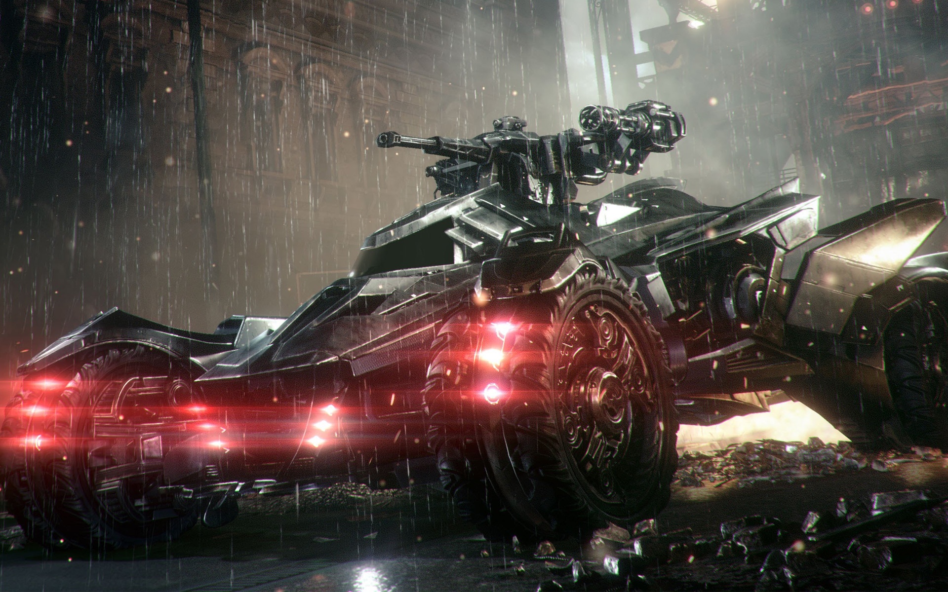 Batmobile In Arkham Knight - Batman Arkham Knight Batmobile Tank - HD Wallpaper 