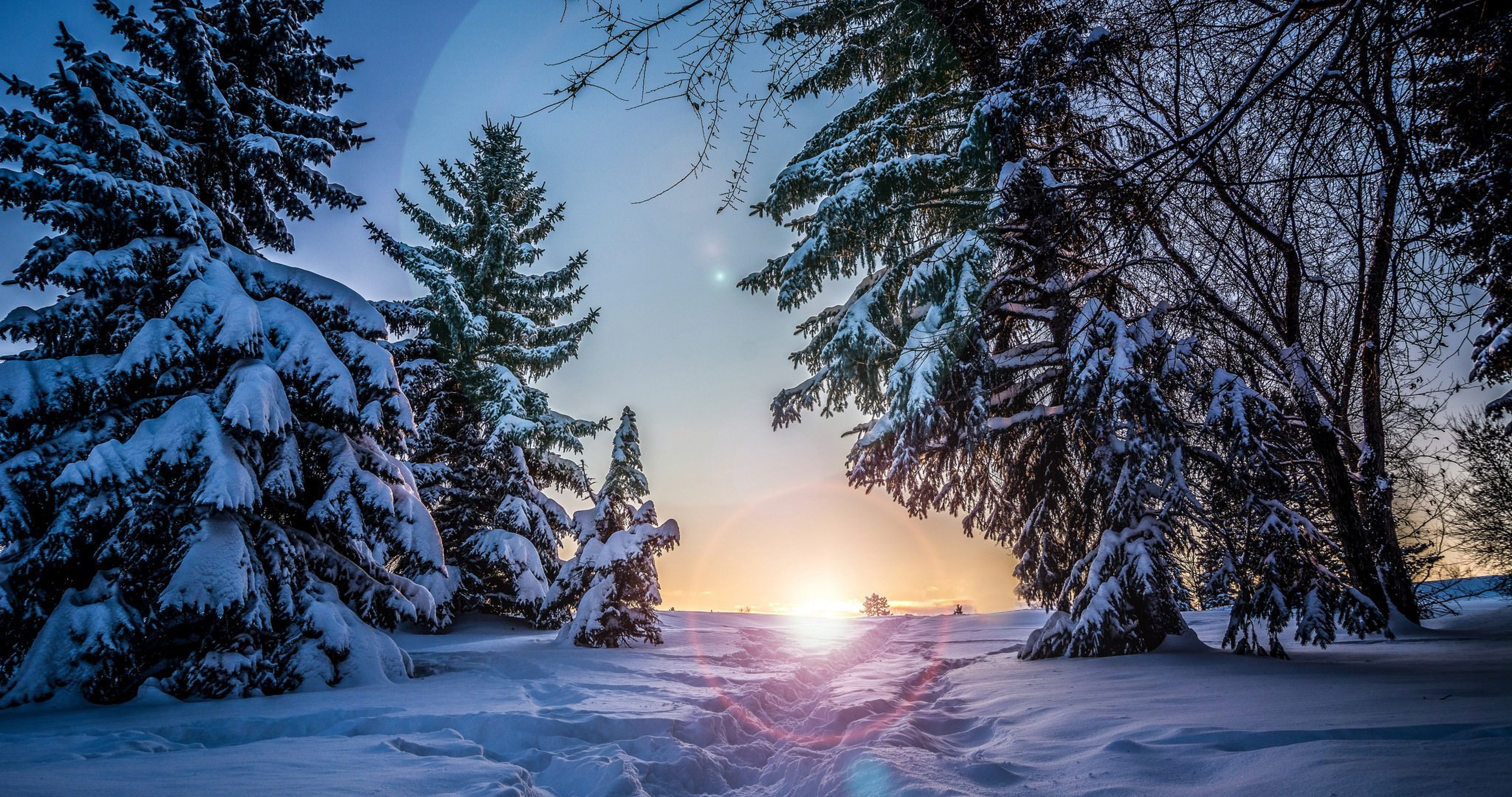 Desktop Winter - HD Wallpaper 