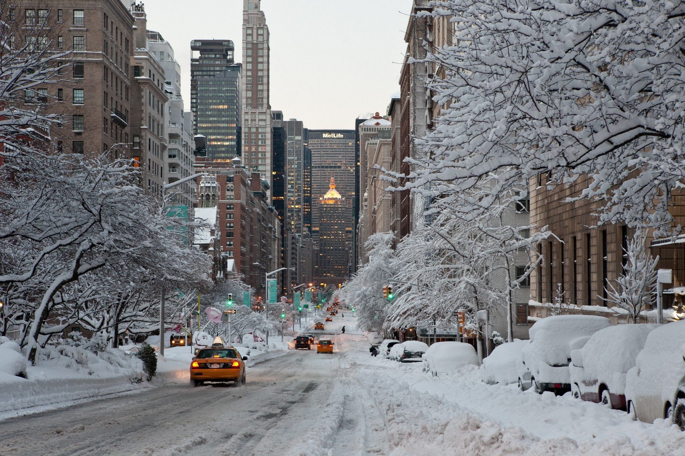 New York Winter Wallpaper 4k - HD Wallpaper 