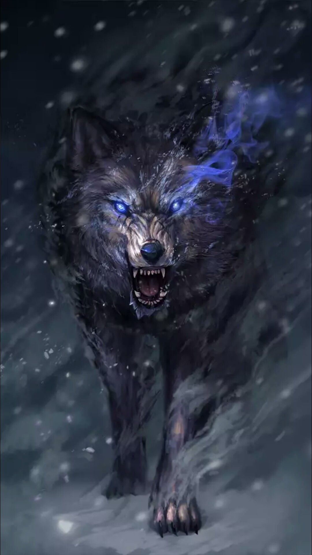 Fantasy Wolf - HD Wallpaper 