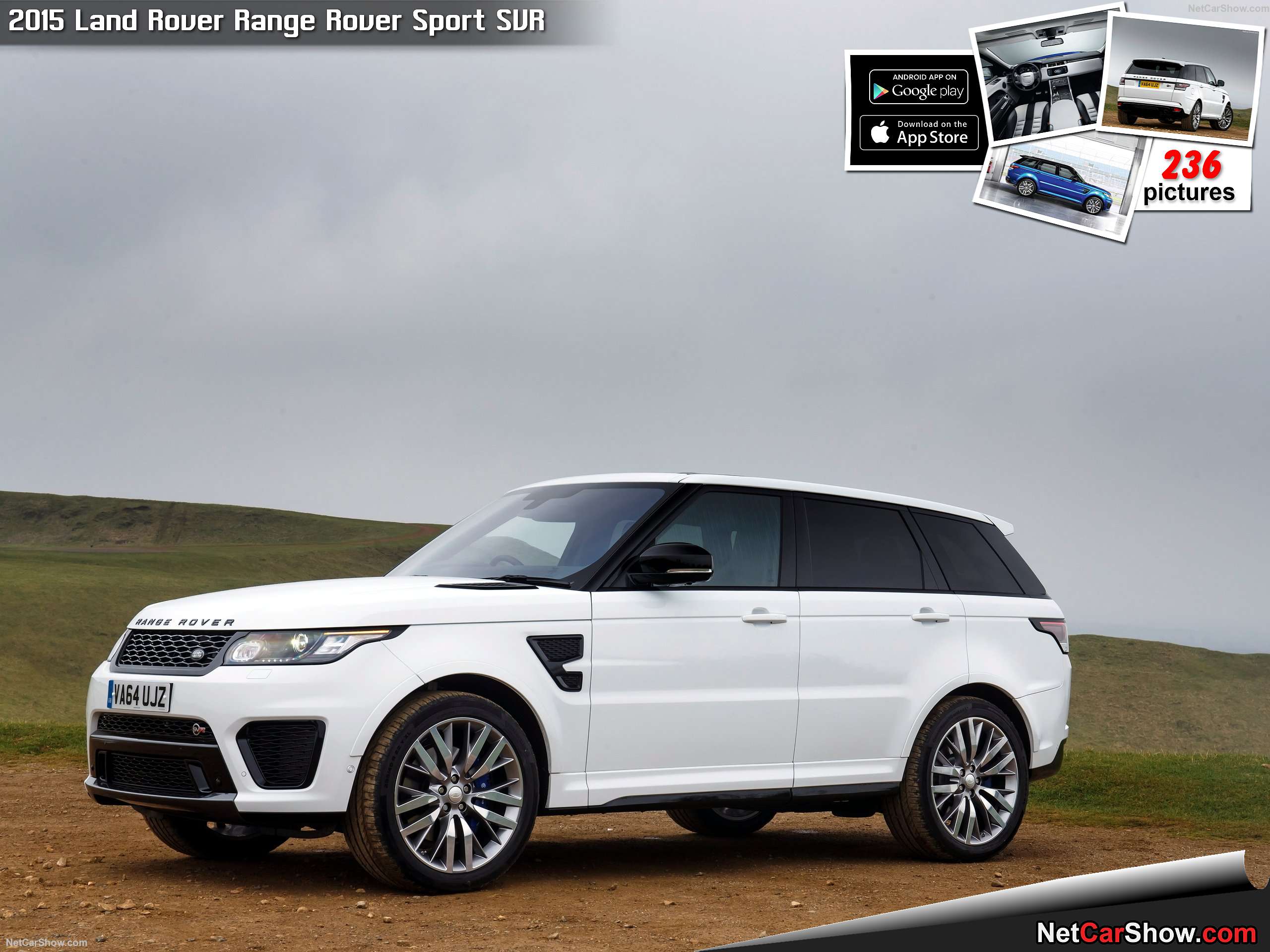 White Range Rover Sport - Suzuki Vitara Land Rover - HD Wallpaper 